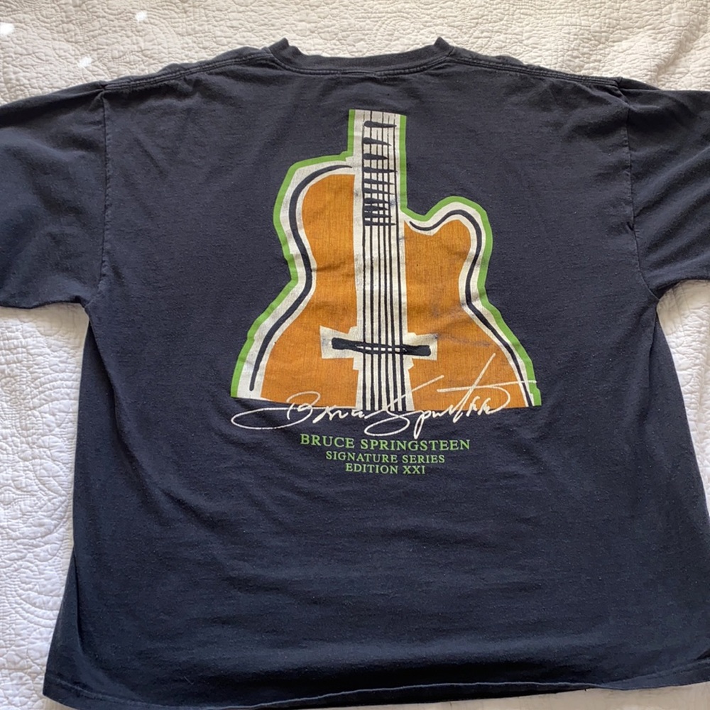 🎸BRUCE SPRINGSTEEN-Hard Rock-Hollywood UNISEX VINTAGE BAND SHIRT-XL🎸 - Picture 5 of 9